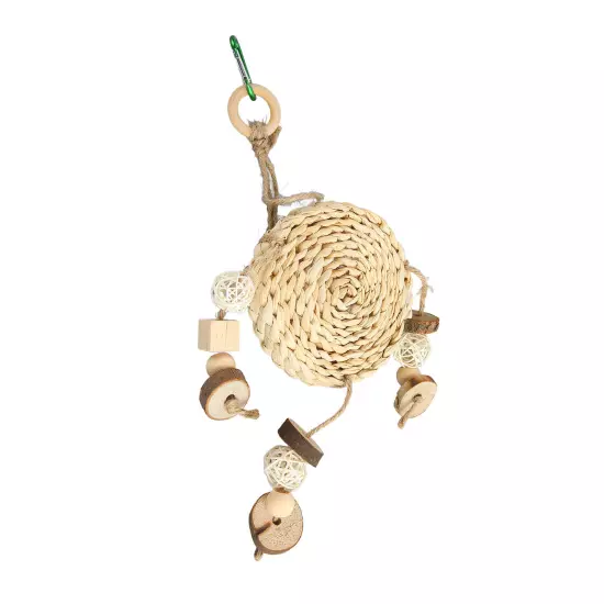 Bird Woven Swing Toy Natural Relieve Boredom Promotes Health Bird Woven Hammock