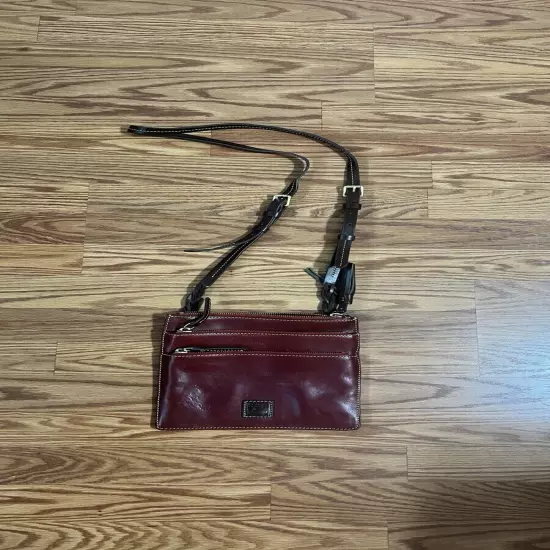 Dooney & Bourke Florentine 100% Leather Triple Zip Crossbody