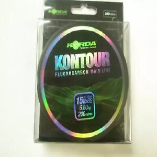 Korda Kontour Flourocarbon Mainline 200m ALL VARIETIES Carp fishing tackle