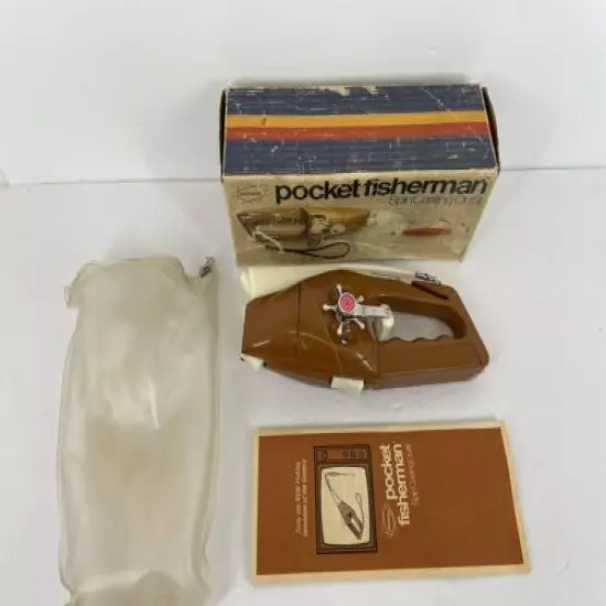 Vintage 1972 Popeil's Pocket Fisherman Spin Casting Original Box And Manual