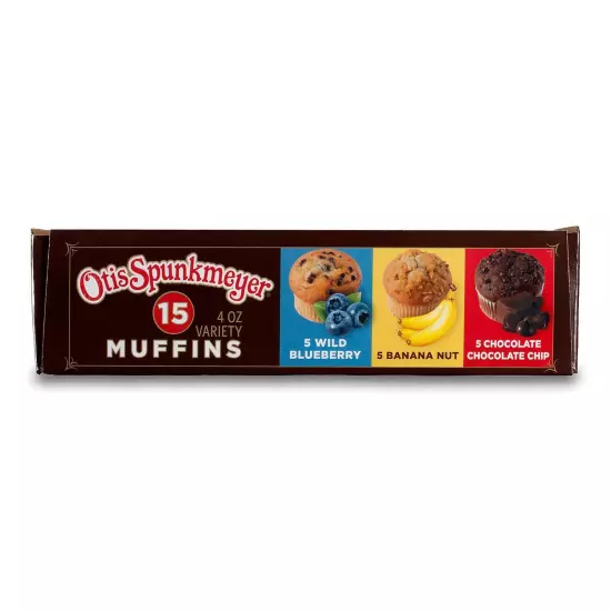 Otis Spunkmeyer Assorted Muffins, 4 Ounce (Pack of 15)