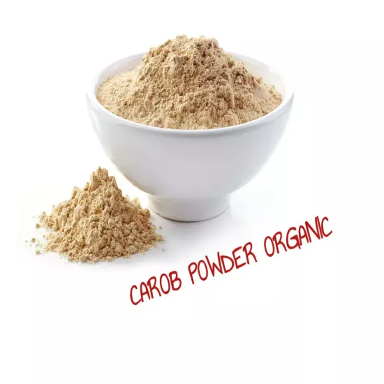 Organic Carob Powder - Vacuum Packed 50 Gram to 10 KG - FREE POST