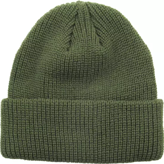 Warm Winter Knit Cuff Beanie Cap Fisherman Watch Cap Daily Ski Hat Skully