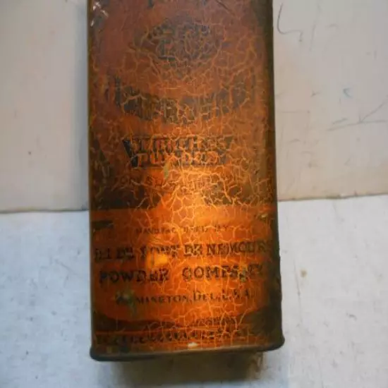 very rare EC new improved empty shotgun powder can