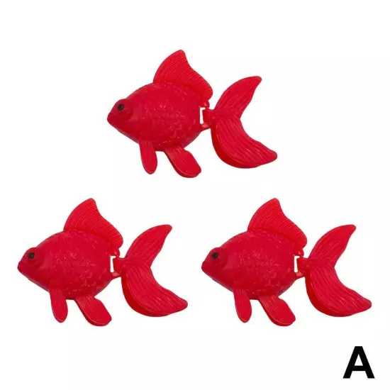 Fish Tank Aquascape Will Simulate Swimming Plastic Fish 3pcs Model Hot