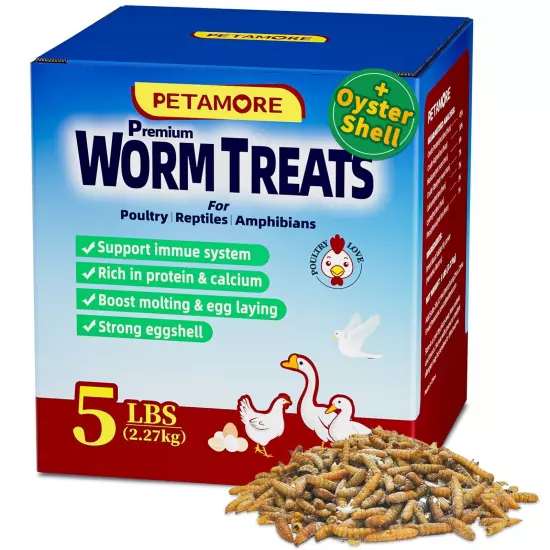 Lot Bulk Dried BSF worms for Wild Birds Food Chickens Hen Fish Treats Food