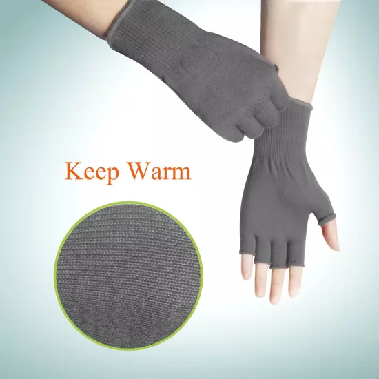 EvridWear Men Women Merino Wool Knit Liner Gloves Finger/Fingerless/Touchscreen