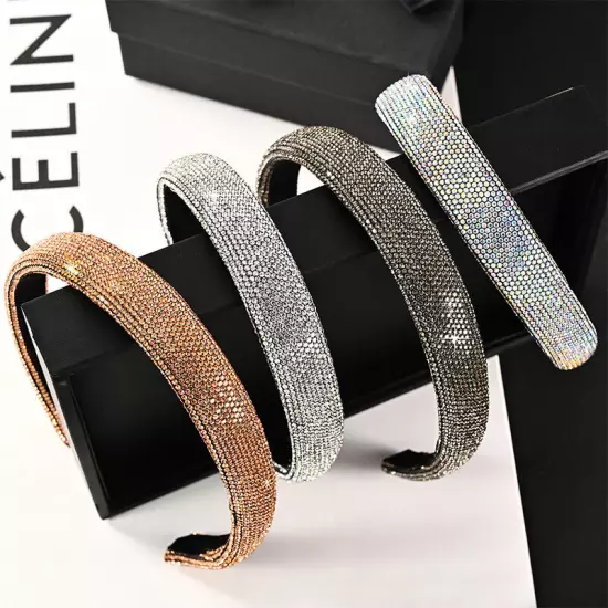 Women's Rhinestone Hairband Crystal Headband Hair Band Hoop Accessories Party ღ