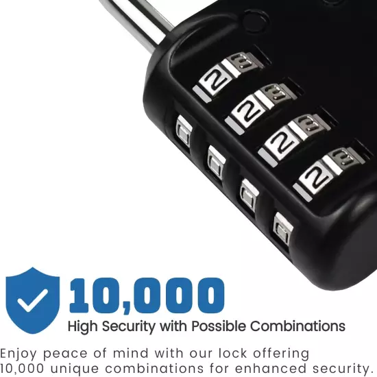 -060 4 Digit Combination Lock Outdoor Padlock for School Gym Sports Locker Fence