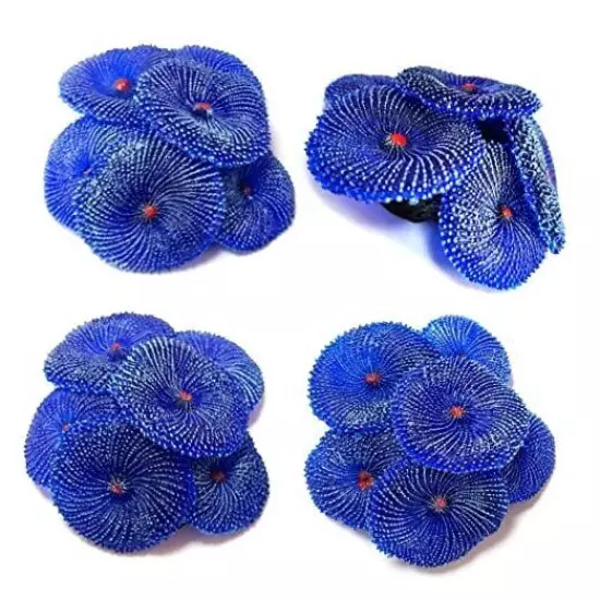 Artificial Coral, Faux Coral Ornaments, Coral Aquarium Decorations Blue Coral