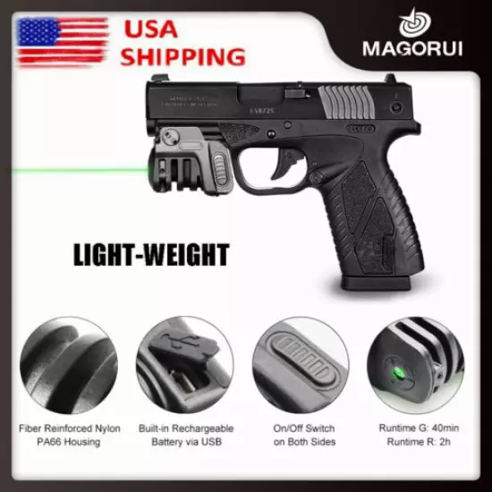 Rechargeable Taurus G2C 9mm Glok 17 19 Green Laser Pistola Tacticall Laser Sight