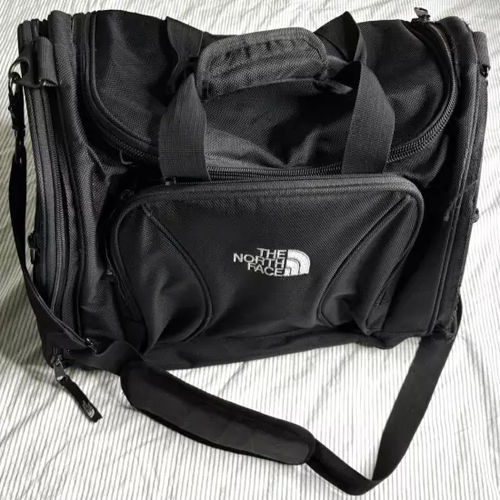 ꙮ The North Face Duffel SMALL bag Overnight Gym Carry on Bag - Black