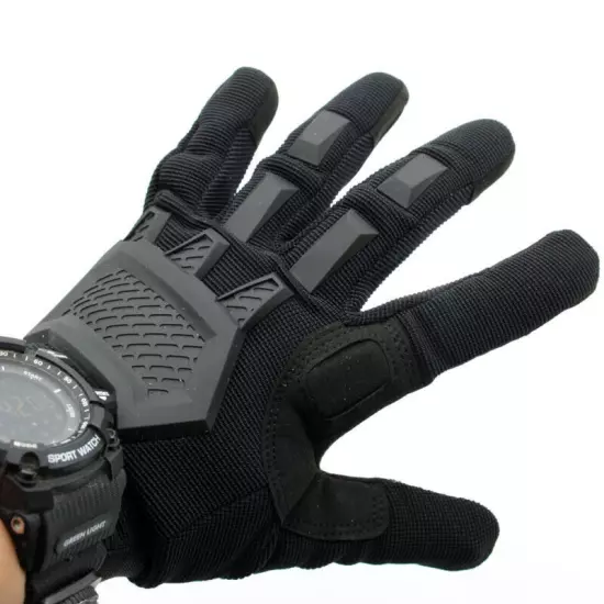 Mens Tactical Full Finger Gloves Army Military Combat Hunting Shooting Gloves