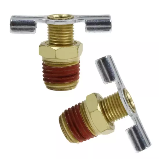 2 Pack 132 ROLAIR 1/4" Air Compressor Drain Valve 1/4" NPT Tank Petcock