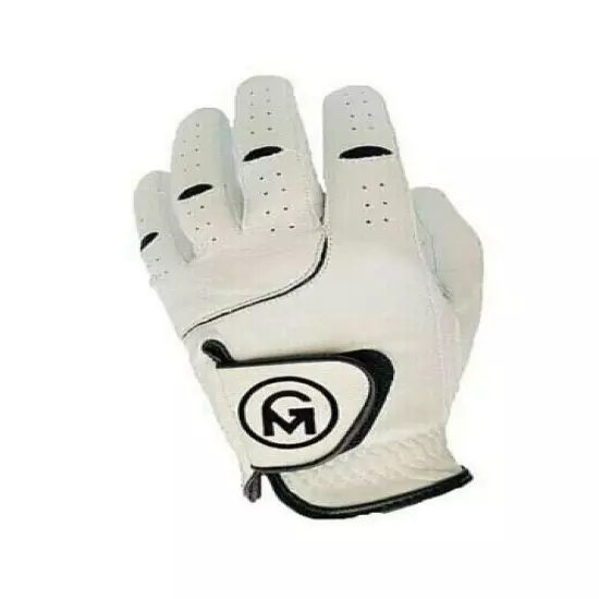 Mens Golf Gloves White Premium Cabretta Leather Golf Gloves Left - Right-Hand 