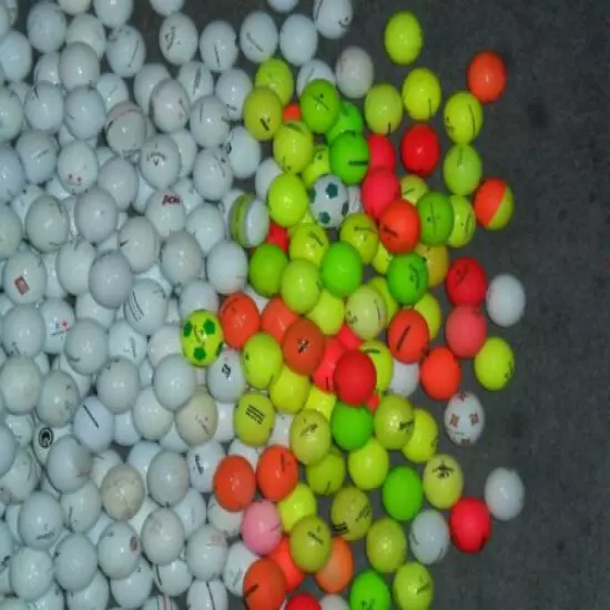  Used Golf Balls 28 colored balls per box mixed brands and numbers ( 2 of 3 )