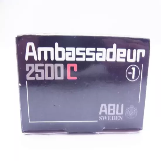 Abu Garcia Ambassadeur 2500C Red Miniature 100th Anniversary Not For Sale NIP