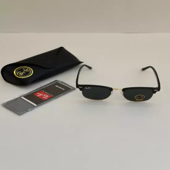 Ray-Ban Clubmaster Men's Sunglasses (Black & Gold) - case a little bent