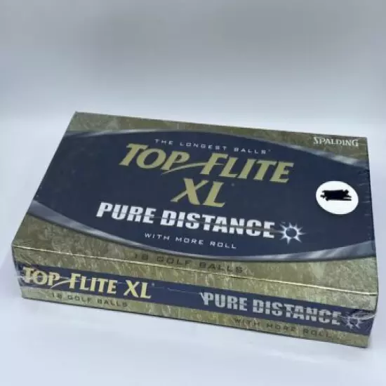 Top Flite XL Pure Distance More Roll 18 Golf Balls Spalding NEW Sealed 2001