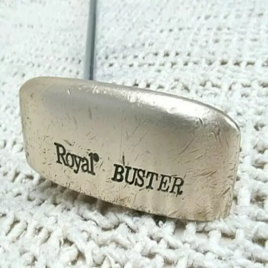 Vintage Royal BUSTER Brass Putter 33" RIGHT HANDED ~ Firm Flex Steel Shaft