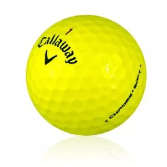 12 Callaway Chrome Soft Yellow Mint Used Golf Balls AAAAA