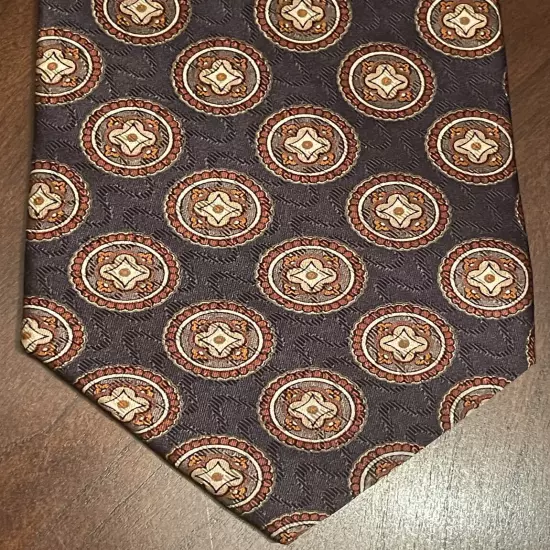 Jos. A. Bank Executive Collection Black Orange Hand Made 100% Silk Made In China