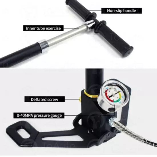 4 Stage 30Mpa 4500psi PCP Paintball Air hand pump High pressure Compressor