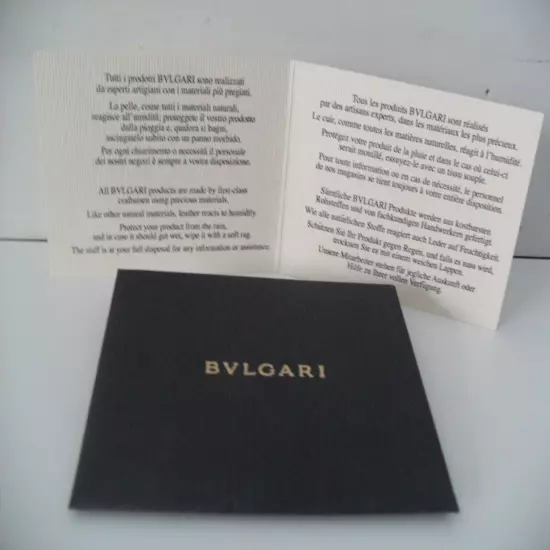 BVLGARI Card Wallet Stunning Purple Italian Calf Leather Business Card Exc Cond