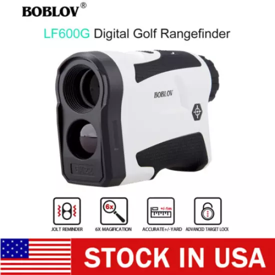 BOBLOV LF600G 600M 6X Telescope Golf Range Finder Speed Meter Flag locking 3DD