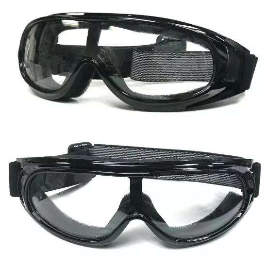 MOTORCYCLE GOGGLES FIT OVER PRESCRIPTION GLASSES SIDE VENTS CHOICE LENS COLOR 