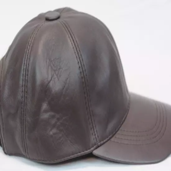 New 100% Real Genuine Lambskin Leather Baseball Cap Hat Sports Visor 32 COLORS