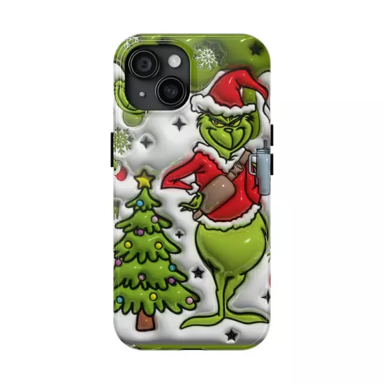 Grinch Tough Phone Cases Samsung S20 S21 S22 S23 Iphone 15 14 13 12 11