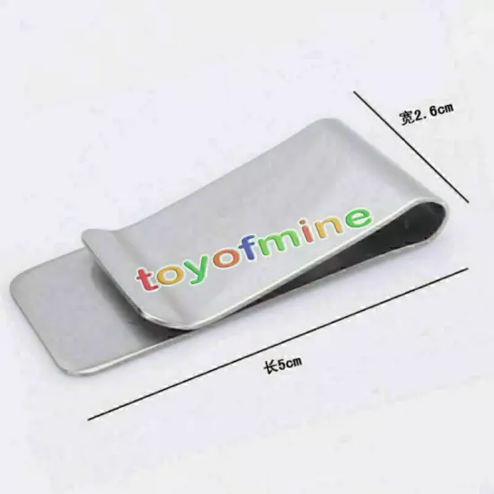 New High Quality Stainless Steel Slim Money Clip Credit Card Holder Wallet