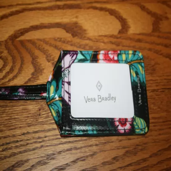 Vera Bradley LUGGAGE TAG ICONIC laminated travel suitcase ID case RETIRED NEW