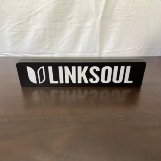 LINKSOUL Golf Display Sign Black Wood 10" x 2.75" x 1.5" - 665-C