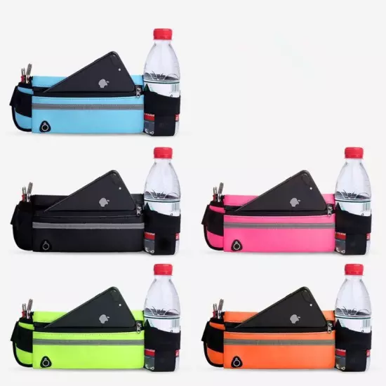 Running Belt Unisex Sport Jogging Keys Mobile Money Bum Bag Waist Travel Pouch