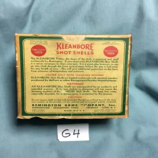 Vintage Remington Wetproof Shur Shot 12 GA Kleanbore Empty Box Stk#G4