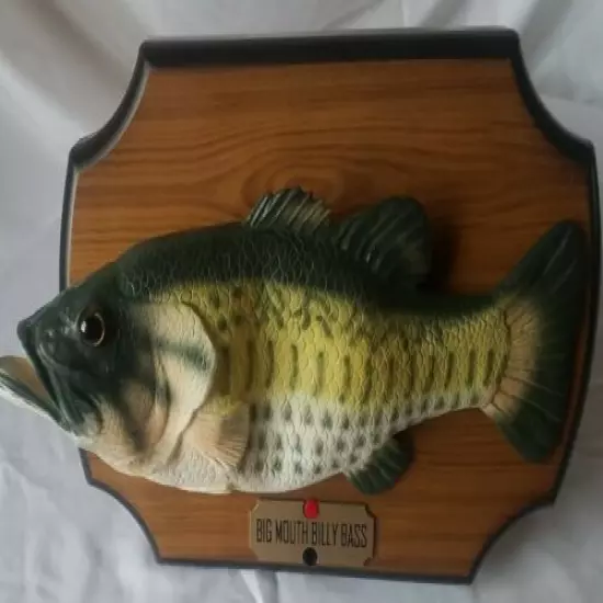 Big Mouth Billy Bass Singing Fish Take Me to the River Don't Worry Be Happy 1999