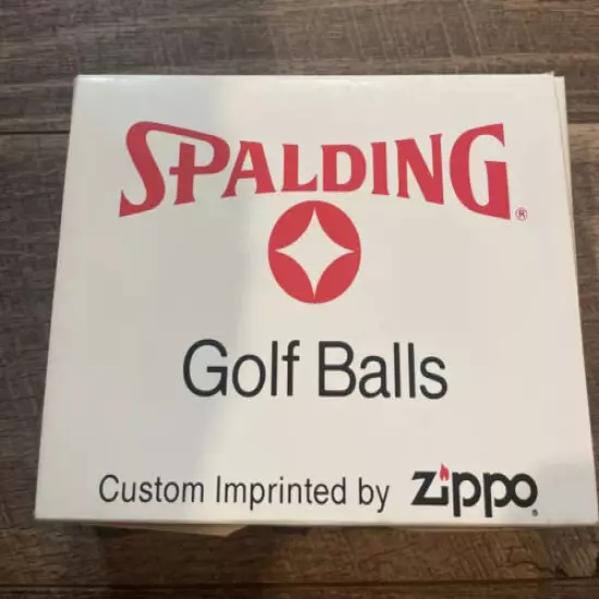 12 Vintage Spalding Custom Conoco Golf Balls Unused 1960's New Made by Zippo