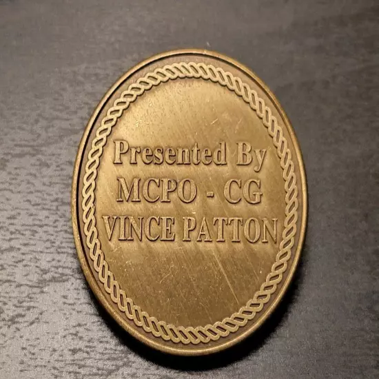 USCG 8th MCPOCG Master Chief Petty Officer Vince Patton Challenge Coin 