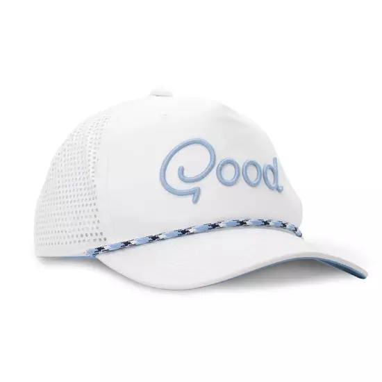 NEW GoodGood The Goodest Rope Snapback Golf Hat Cap - White / Blue