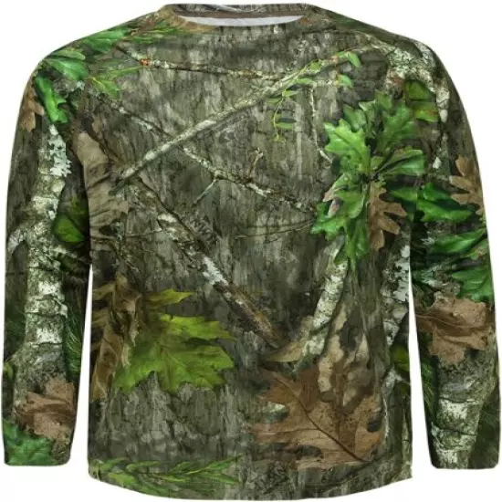 Mossy Oak Men's Hunting Shirt Camo Clothes Long Sleeve