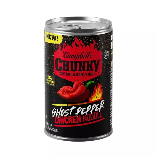 Campbell’S Chunky Soup, Ghost Pepper Chicken Noodle Soup, 18.6 Oz Can