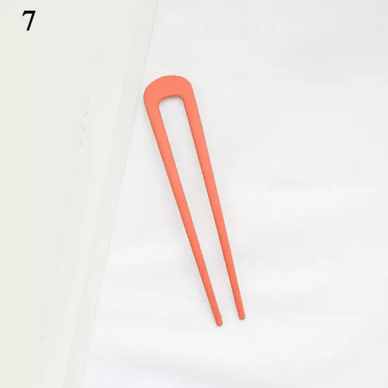 Women Hair Pin U Shaped Fork Stick French Fashion Hairstyle Metal Hair Clips -