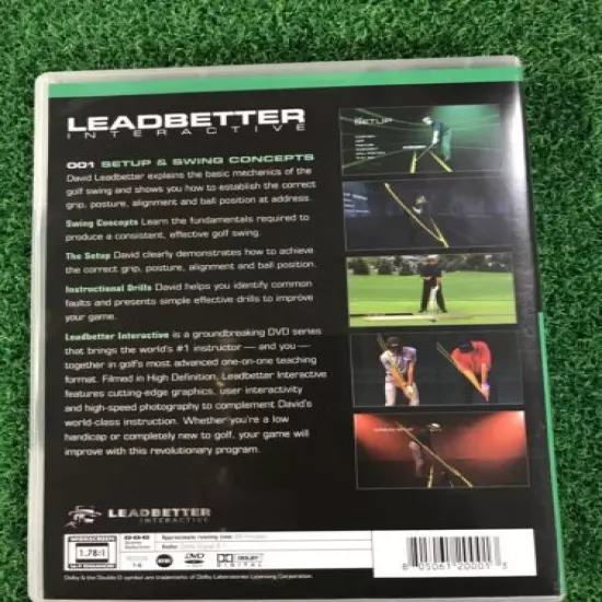 Dave Leadbetter Interactive The Modern Golf Swing DVD Improvement Drills Used