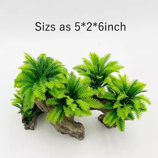 Smoothedo-Pets Fish Tank Decorations Aquarium Decoration Coconut Leaf/Wood 