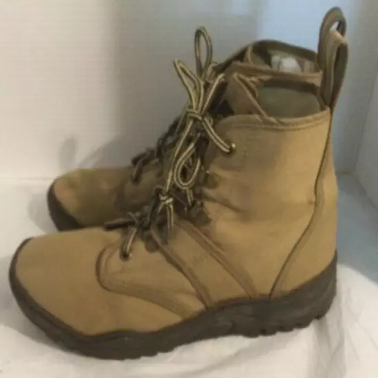 Hodgman Boots Canvas Ankle Wader Size 7 Tan Fishing Outdoor Hiking Shoes