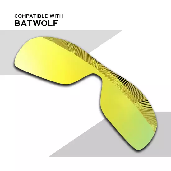 Wholesale POLARIZED Replacement Lenses for-Oakley Batwolf OO9101 Sunglasses