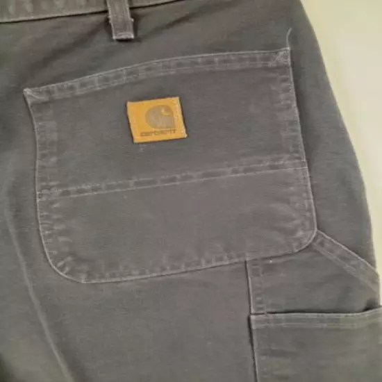 Carhartt Hunting work wear Pants Ex Cond Dungaree Fit blue grey color 40 x 30