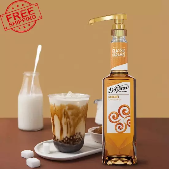 10Pcs Gold Squirt Syrup Pump Coffee Syrup Dispenser Coffee Syrup Bottle 750Ml